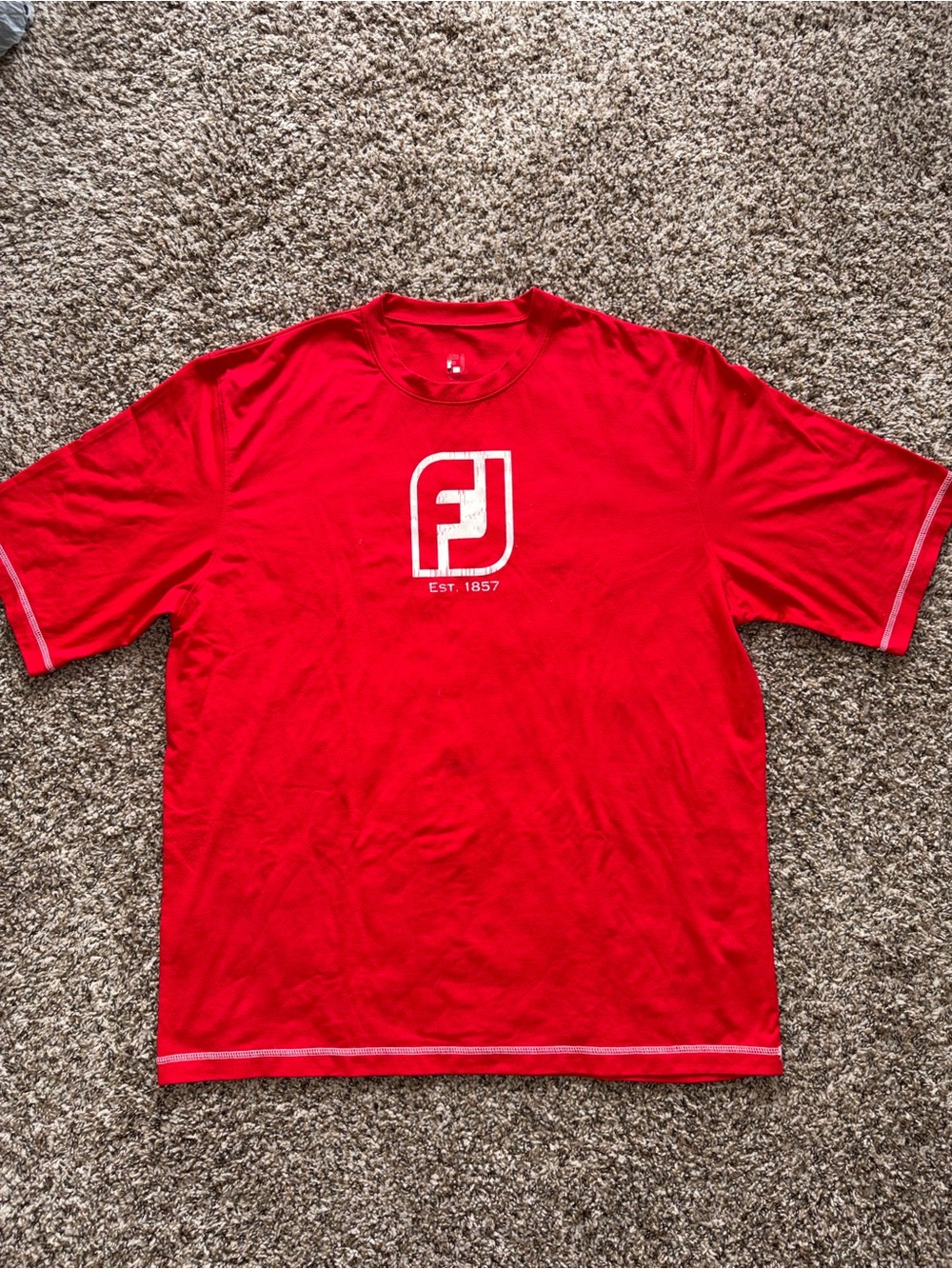FootJoy FJ Logo Est. 1857 Graphic Golf T-Shirt - Men's Size XXL - Ted